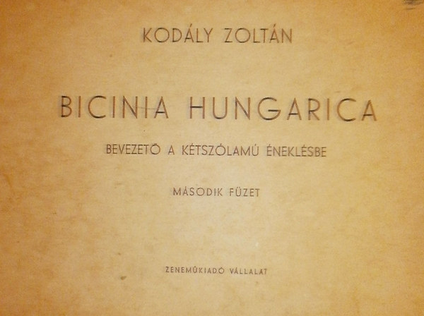 Kodly Zoltn - Bicinia Hungarica 2.