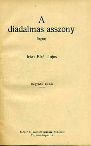 Br Lajos - A diadalmas asszony