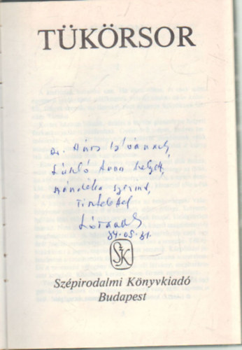 László Anna - Tükörsor