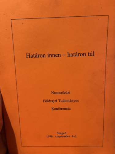 Hatron innen- hatron tl- Nemzetkzi Fldrajzi Tudomnyos Konferencia