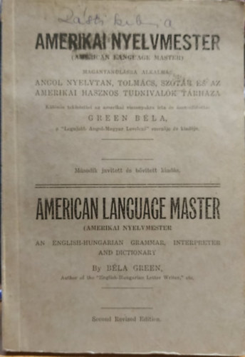 Green Bla - Amerikai nyelvmester (American languagemaster) (Green Bla)