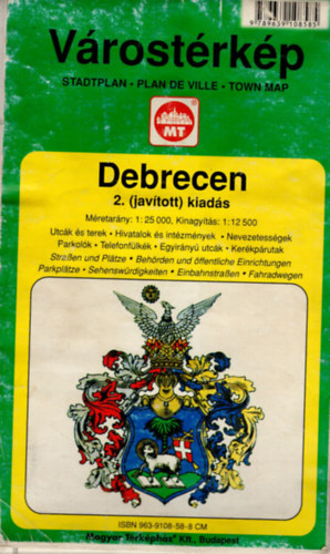 Debrecen -Vrostrkp 1: 25 000, 1:12 500