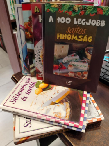 Boda Zoltnn Brtfai Laci bcsi - KNYVMENT AJNLAT, 10 DB. Gasztronmia.A 100 legjobb kposzts finomsg+A 100 legjobb trk recept+Knai konyha+Halbl kszlt telek+Szrnyasbl kszlt telek+Hzi kenyerek s pkstemnyek+A 100 legjobb sajtos finomsg+A