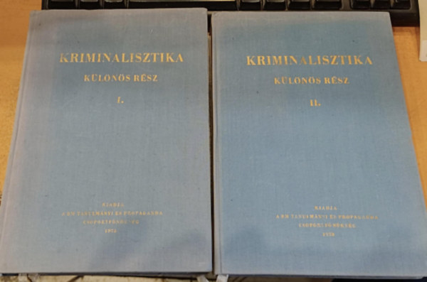 BM K�nyvkiad� - Kriminalisztika I-II.