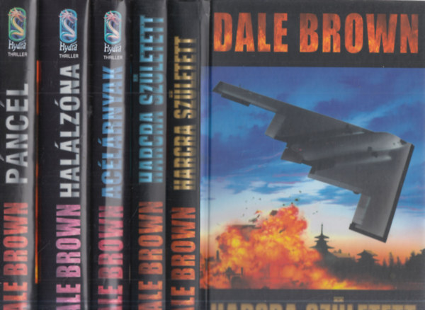 Dale Brown - 4 db. krimi 5 kötetben (Harcra született I-II. + Acélárnyak + Halálzóna + Páncél)