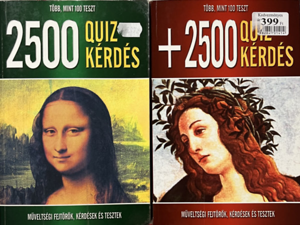 Szllsi Pter  (szerk.) - 2500 quiz krds s + 2500 quiz krds - Mveltsgi fejtrk, krdsek s tesztek (2 ktet)