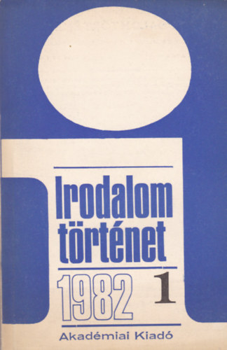 Irodalomt�rt�net 1982/1