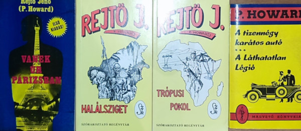 Rejt Jen - 4db Rejt Jen regny (5db m 4 ktetben) - A tizenngy kartos aut/A Lthatatlan Lgi, Trpusi pokol, Hallsziget, Vanek r Prizsban