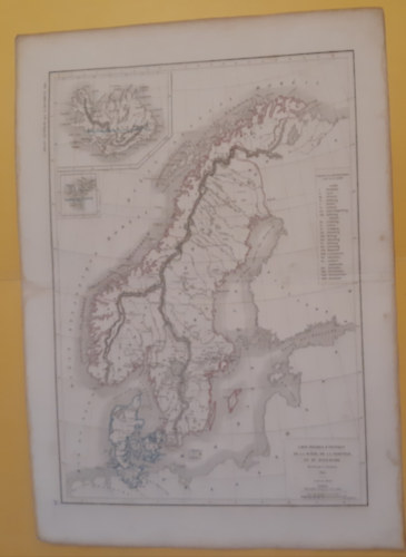 Dussieux, Louis-Etienne. - De la Suede, de la Norwége, et du Denemark /Atlas général de géographie, physique, politique et historique. térkép/