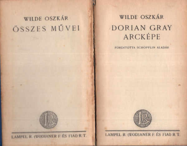 Wilde Oszkr - Dorian Gray arckpe