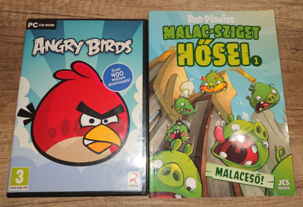 2 Angry Birddel kapcsolatos kiadvány: Angry Birds (PC CD-ROM) + Malac sziget hősei 1.