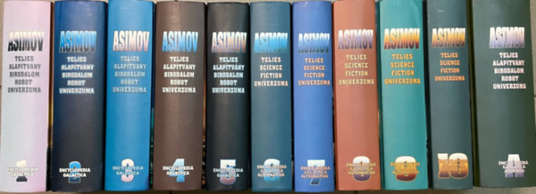 Isaac Asimov - Asimov teljes Alaptvny - Birodalom - Robot / Science fiction Univerzuma 1-10. + 1 ktet (sszesen 11 ktet)