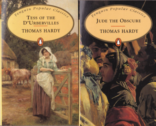 Thomas Hardy - 2 db Thomas Hardy knyv: Jude the Obscure + Tess of the D' Urbervilles ( Penguin Popular Classics )