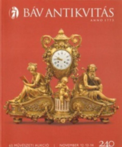 Bv Antikvits: 63. mvszeti aukci (2013. november 12-14.)