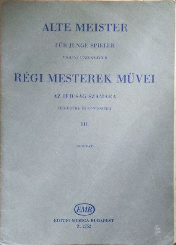 Alfred Moffat - R�gi mesterek m�vei az ifj�s�g sz�m�ra III.