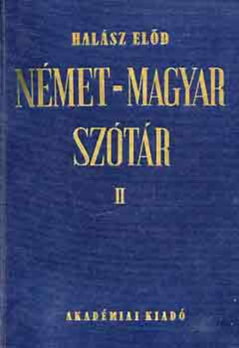 Halsz Eld - Nmet-Magyar sztr II.
