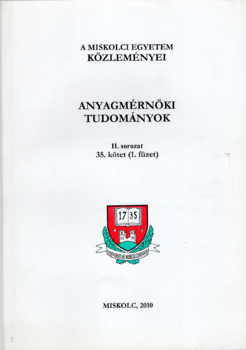 Wopern dr. Serdi gnes - Anyagmrnki tudomnyok II. sorozat 35. ktet ( 1. fzet )