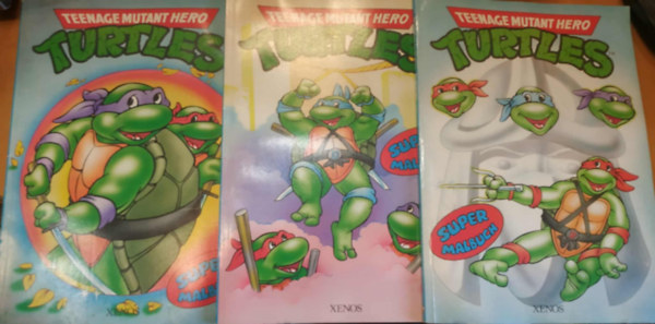 3 db Teenage Mutant Hero Turtles kifest�