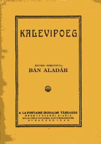 La Fontaine Irodalmi T�rsas�g - Kalevipoeg