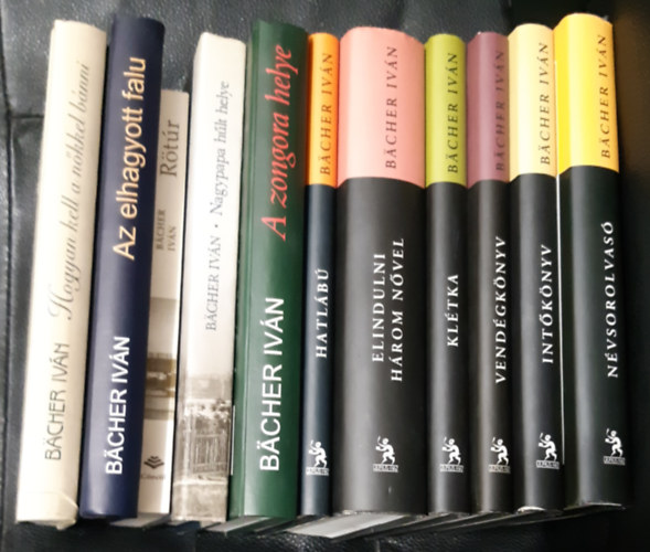 Bächer Iván - Névsorolvasó + Hogyan kell a nőkkel bánni + A zongora helye + Nagypapa hűlt helye + Elindulni három nővel + Hatlábú + Klétka + Vendégkönyv + Intőkönyv + Az elhagyott falu + Rötúr
