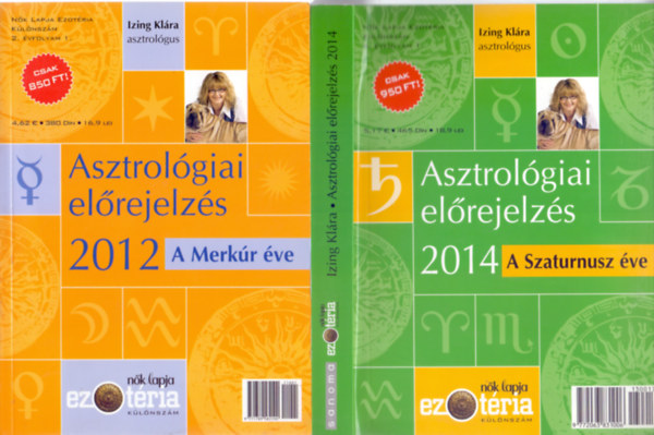 Izing Klra asztrolgus - Asztrolgiai elrejelzs 2012 - A Merkr ve + Asztrolgiai elrejelzs 2014 - A Szaturnusz ve (2 m)