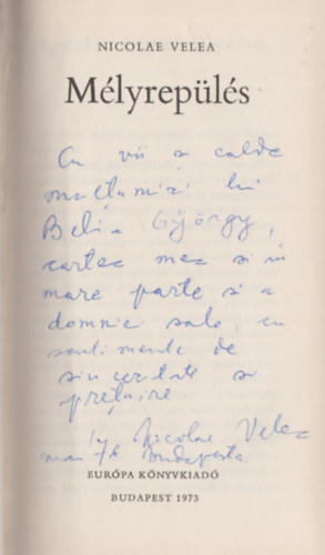 Nicolae Velea - Mlyrepls (Dediklt)