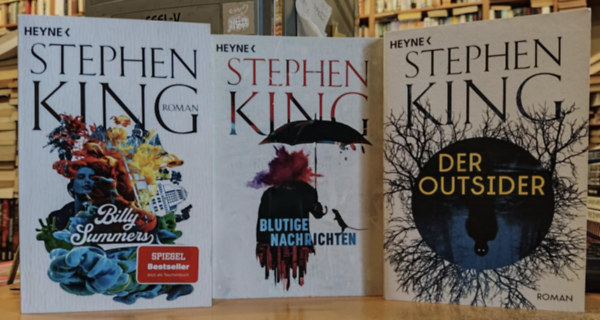 Stephen King - 3 db Stephen King: Der Oursider + Blutige Nachrichten + Billy Summers
