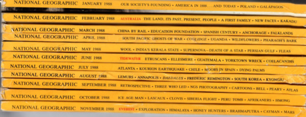 Wilbur E. Garrett - National Geographic: 1988. Vol. 173, No. 1,2,3,4,5,6, Vol. 174, No. 1,2,3,4,5.