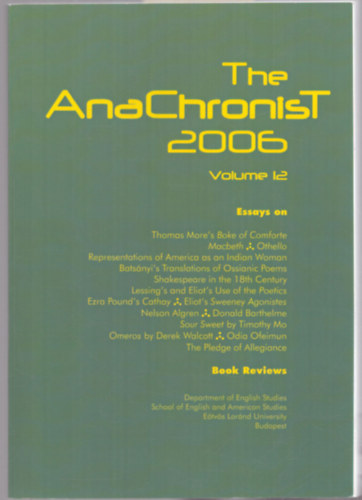 �gnes P�ter  (f�szerk.) - The AnaChronist 2006