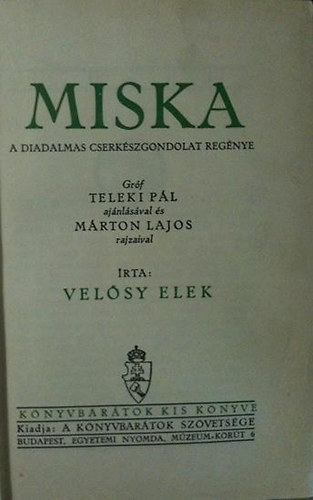 Vel�sy Elek - Miska