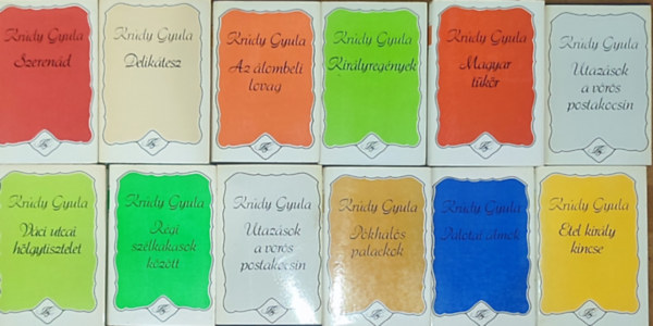 Krdy Gyula - 12db Krdy Gyula m - Palotai lmok, Utazsok a vrs postakocsinI-II, Rgi szlkakasok kztt, Kirlyregnyek, Etel kirly kincse, Az lombeli lovag, Vci utcai hlgytisztelet, Deliktesz, Szerend, Pkhls palackok, Magyar t