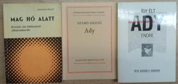 Szab� Dezs�, Borb�ly S�ndor Balogh L�szl� - 3 k�tet Ady Endr�r�l: Mag h� alatt (Bevezet�s Ady k�lt�szet�nek jelk�prendszer�be) - Ady - �gy �lt Ady Endre