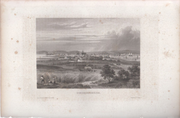 Eckernfoerde (18x28 cm lapmret eredeti aclmetszet) - vros, Nmetorszg, Eurpa