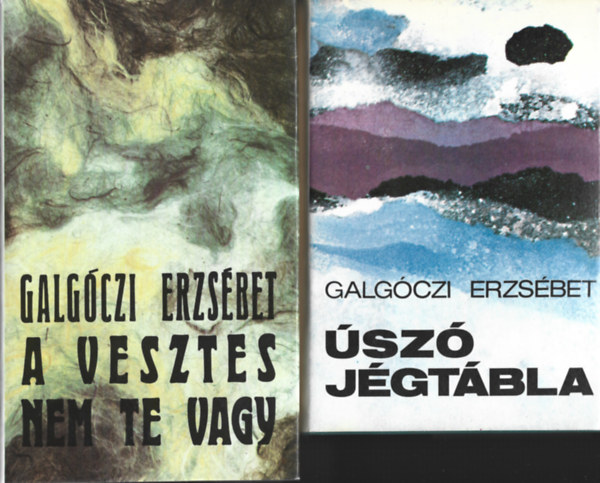Galgóczi Erzsébet - 2 db könyv, A vesztes nem te vagy, Úszó jégtábla