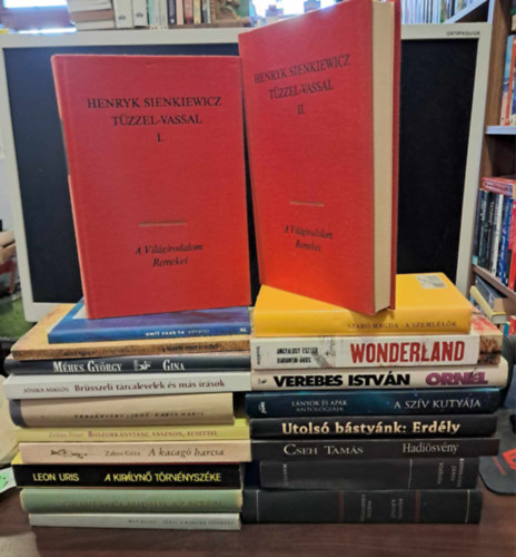 Angyalosy Eszter - Agcs Kroly, Jsika Mikls, Mhes Gyrgy, Verebes Istvn, Magda Szab, Lszl Passuth, Cseh Tams, Kodolnyi Jnos, Pter Zoltn, Zabos Gza, Ters Baranyai kos - 19 db regny KNYVMENT AJNLAT: Wonderland, A fekete kristlygmb, Amit csak te adhatsz, Brsszeli trcalevelek s ms rsok, Gina, Ornl, A szemllk, A szv kutyja, Utols bstynk: Erdly, Fekete brsonyban, Hadisvny,