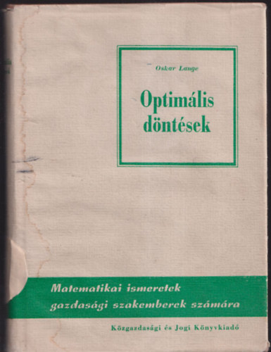 Oskar Lange - Optimlis dntsek