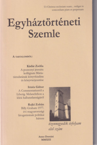 Balogh Judit - Egyh�zt�rt�neti Szemle 2013. XIV. �vf. 1. sz�m