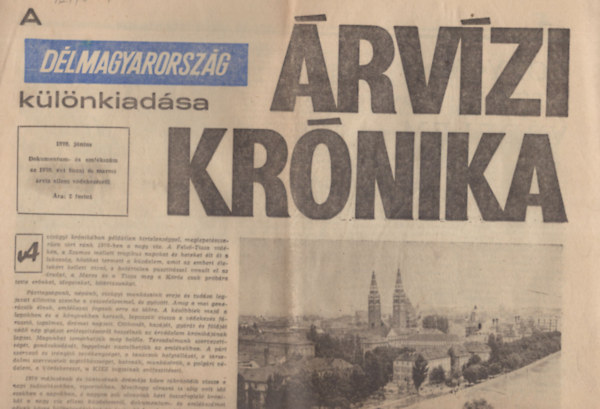 Sz. Simon Istvn - A Dlmagyarorszg klnkiadsa - rvzi krnika 1970. jnius Emlkszm