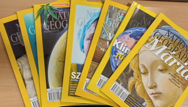 National Geographic 2015 Mjus-Jnius-Jlius-Augusztus-Szeptember-November-December (7 db szrvnyszm)