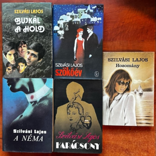 Szilvsi Lajos - 5db Szilvsi knyv:Bujkl a hold+ Szkv + Hozomny + Karcsony + A nma +