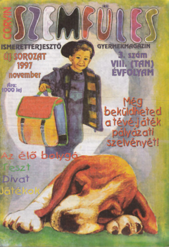 2 db Szemflles ismeretterjeszst gyerekmagazin: 1997/november, 1997/oktber