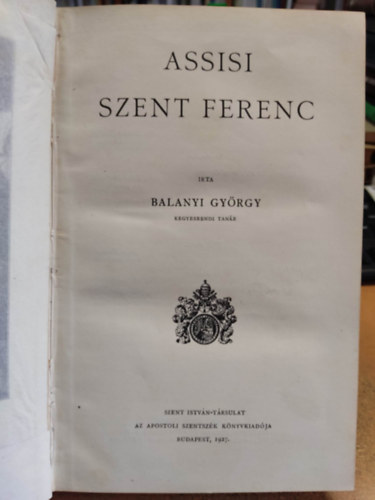 Balanyi Gyrgy - Assisi Szent Ferenc