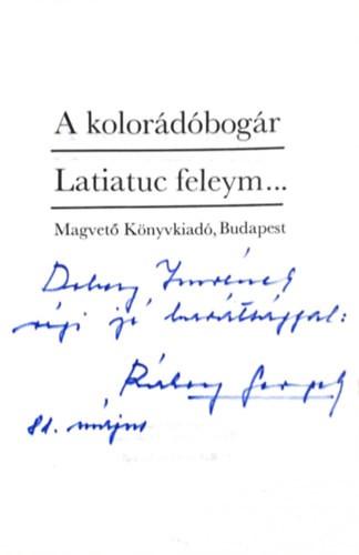 Rkosy Gergely - A kolordbogr - Latiatuc feleym...