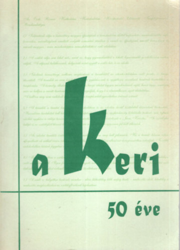 Bodnr Endrn - A Keri 50 ve. (emkknyv)