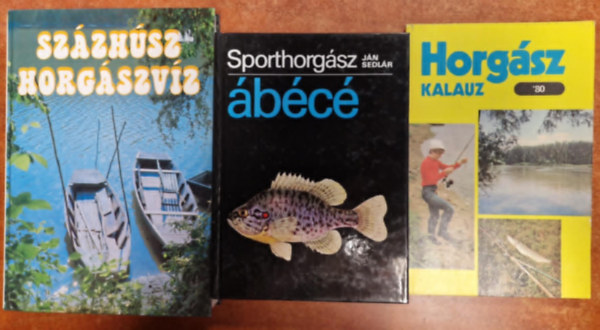 Ján Sedlár, Vígh József (szerk.) - 3db Horgány könyv.:Horgász kalauz 80,120 Horgászvíz,Sporthorgász ábécé