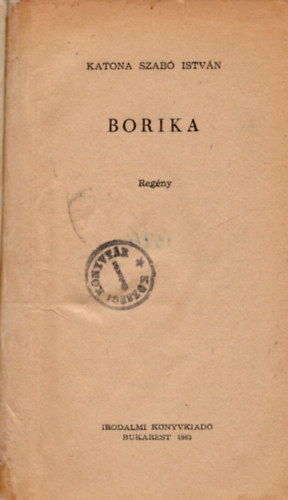 Katona Szab� Istv�n - Borika