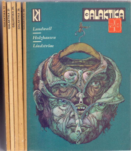 Kuczka Pter  (szerk.) - Galaktika - Tudomnyos-fantasztikus antolgia 12, 21, 25, 26, 28 (5 db - 70-es vek)