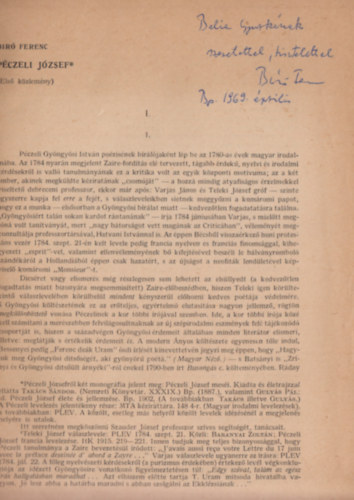 B�r� Ferenc - P�czeli J�zsef (Dedik�lt)