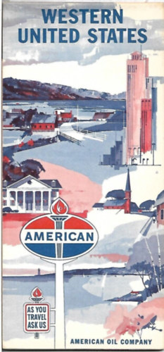 American Oil Company - Eastern United States (Road Map of Northeastern United States)