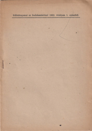 Scheiber Sándor - Arany János "Senki Pál"-ja